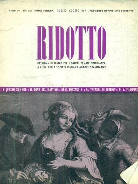Ridotto anno VII n 7-8 - copertina