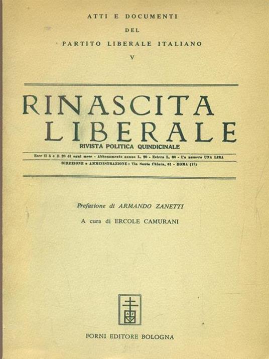 Rinascita liberale V - copertina