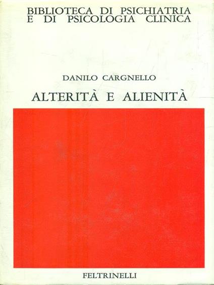 Alerità e alienità - Danilo Cargnello - copertina
