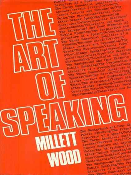 The art of speaking - Michael Wood - copertina