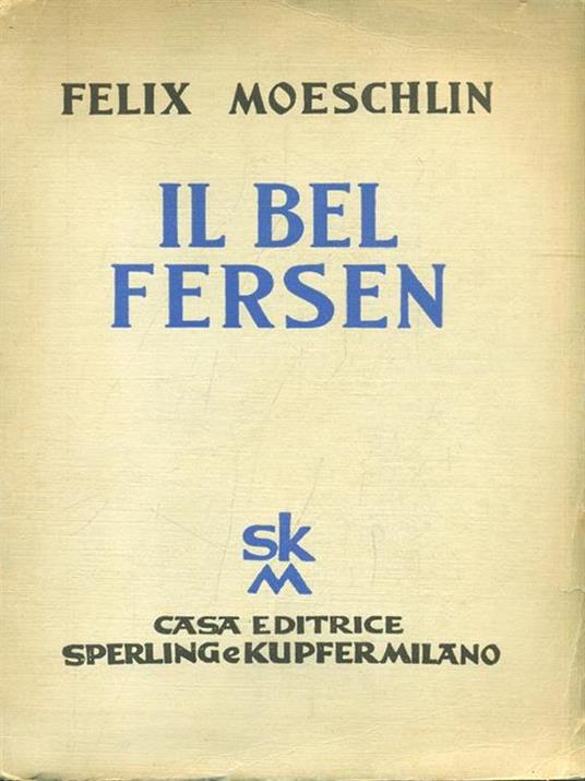 Il Bel Fersen - Feli Moeschlin - copertina