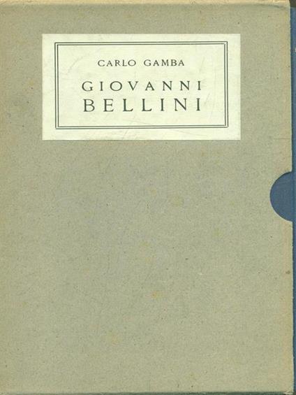 Giovanni Bellini - Carlo Gamba - copertina