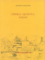 Opera quinta: poesia