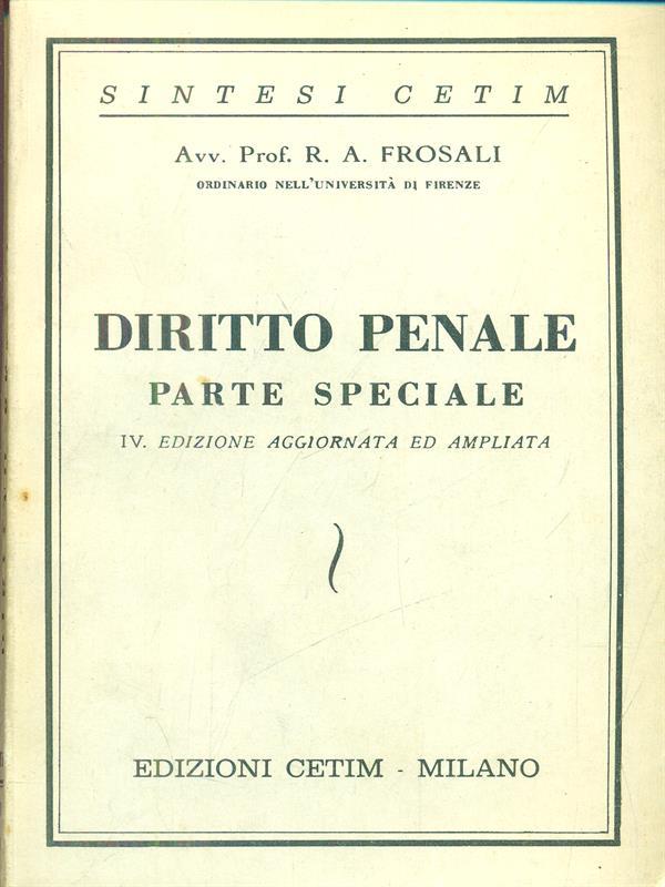Diritto penale parte speciale