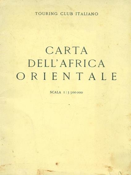 Carta dell'Africa orientale - copertina