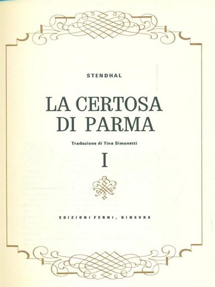 La certosa di Parma 2. Vol - Stendhal - copertina
