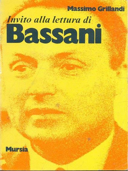 Bassani - Massimo Grillandi - copertina