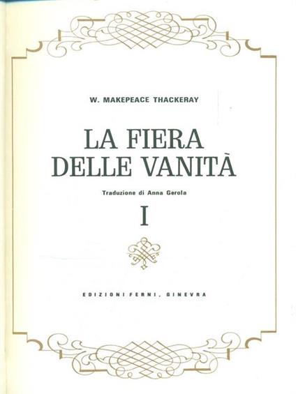 La fiera delle vanità 2 vol - William M. Thackeray - copertina
