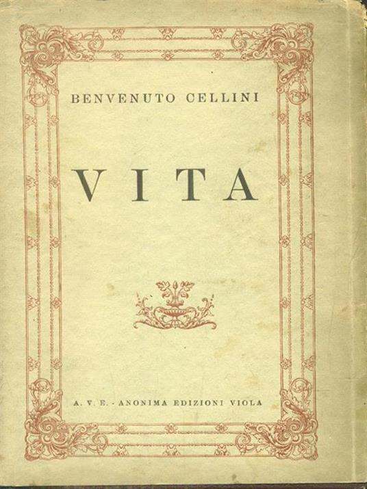 Vita - Benvenuto Cellini - copertina