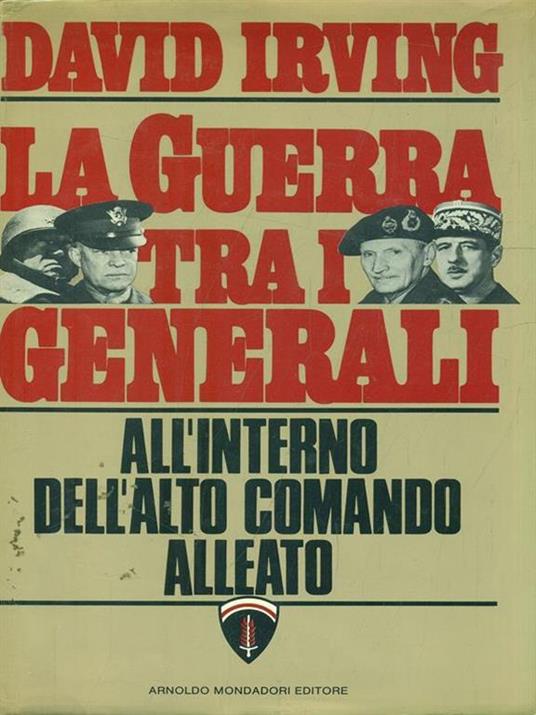 La guerra tra i generali - copertina