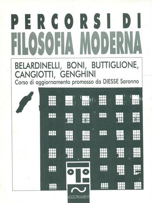 Percorsi di Filosofia Moderna - copertina