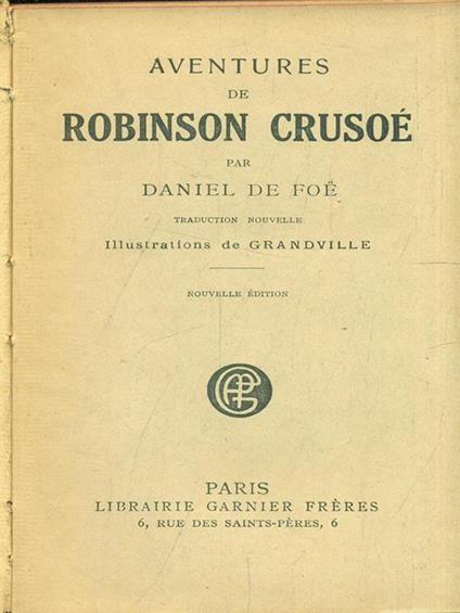 Robinson Crusoe - Daniel Defoe - copertina