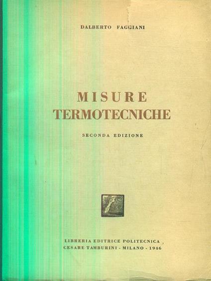 Misure termotecniche - copertina