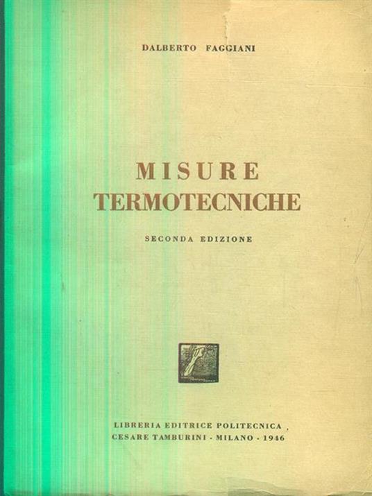 Misure termotecniche - copertina