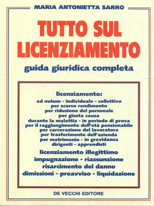Tutto sul licenziamento - copertina
