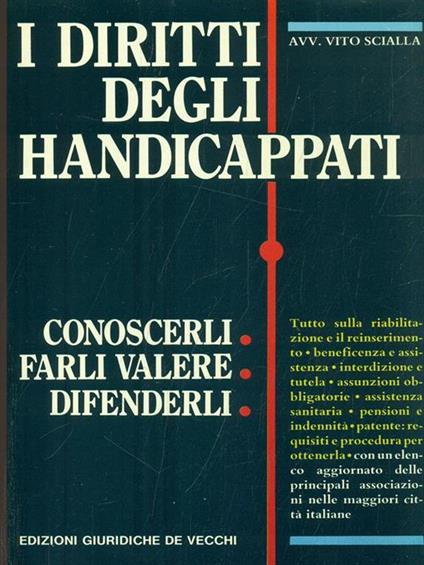 I diritti degli Handicappati - Vito Scialla - copertina