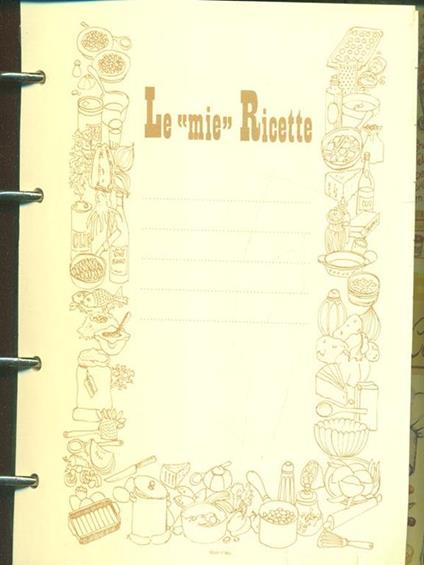 Le mie Ricette. Raccoglitore rosso - copertina