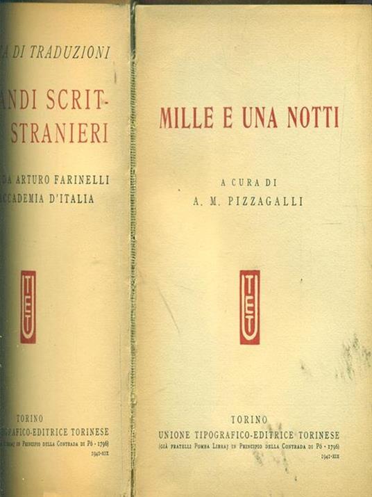 Mille e una notti - copertina