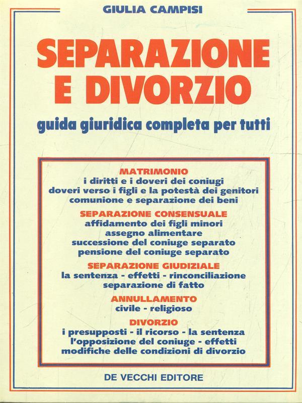 Separazione e divorzio