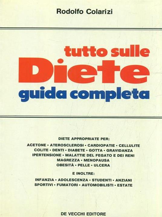 Tutto sulle Diete - Rodolfo Colarizi - copertina