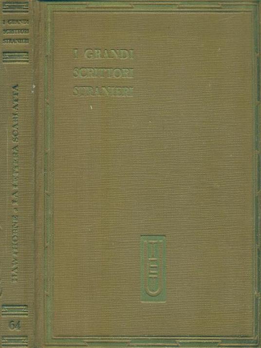 La lettera scarlatta - Nathaniel Hawthorne - copertina