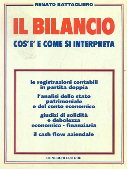 Il Bilancio - Renato Battagliero - copertina