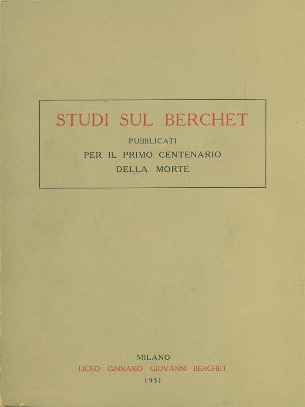 Studi sul Berchet