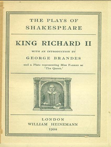 King Richard II - copertina