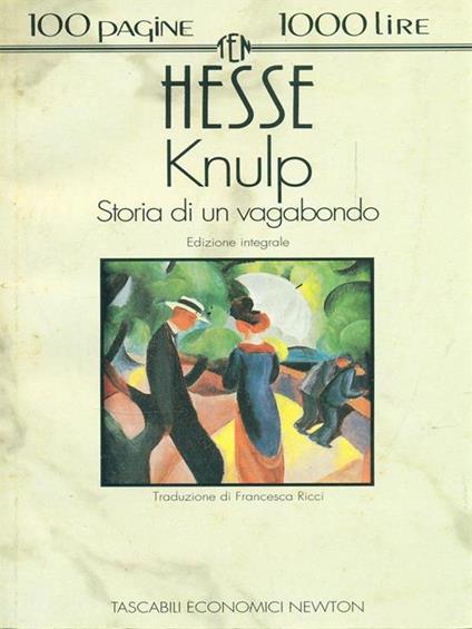 Knulp Storia di un vagabondo - Hermann Hesse - copertina