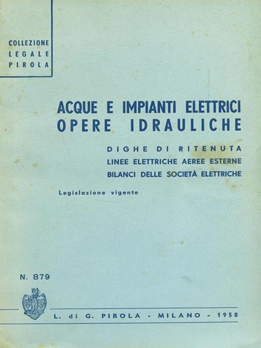 Acque e impianti elettrici - copertina