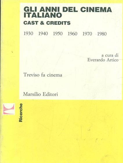 Gli anni del cinema italiano - copertina