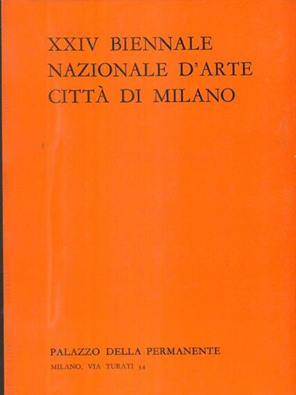 Xxiv Biennale nazionale d'arte città di Milano - copertina