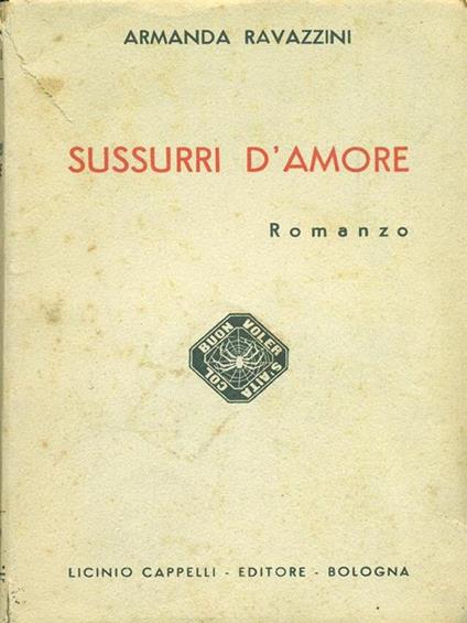 Sussurri d'amore - Armanda Ravazzini - copertina