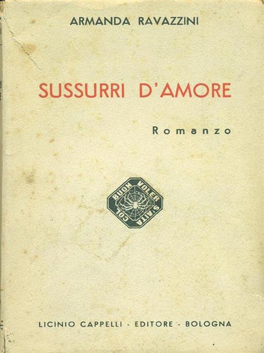 Sussurri d'amore - Armanda Ravazzini - copertina