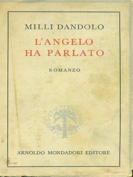 L' angelo ha parlato - Milli Dandolo - copertina
