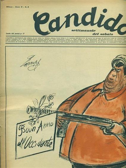 Candido n. 2. 10 gennaio 1954 - copertina