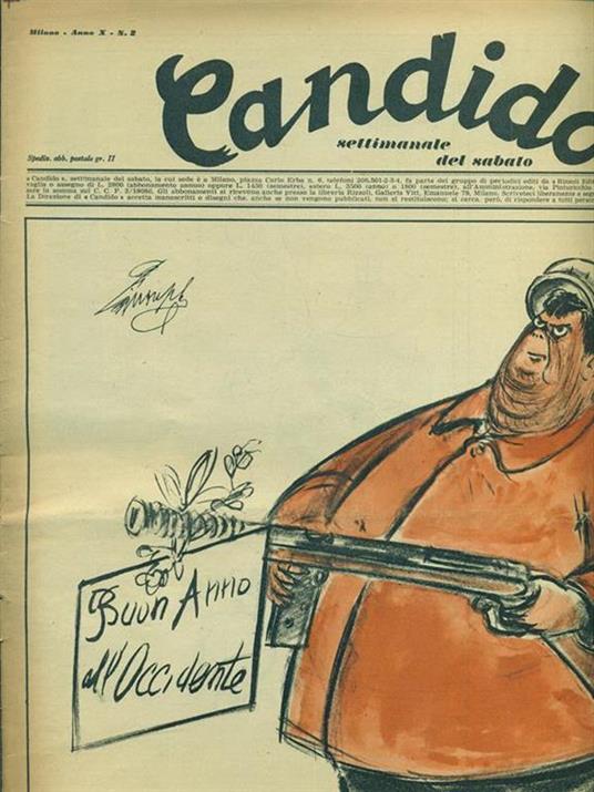 Candido n. 2. 10 gennaio 1954 - copertina
