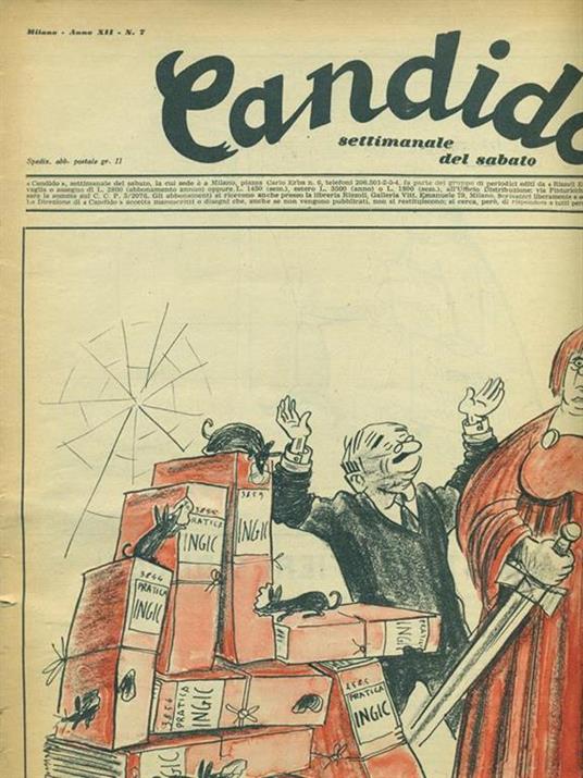 Candido n. 7. 12 febbraio 1956 - copertina