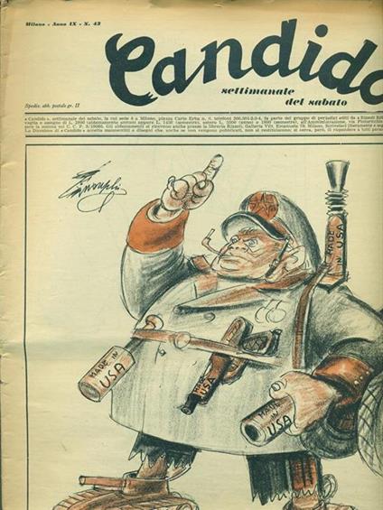 Candido n. 43. 25 ottobre 1953 - copertina