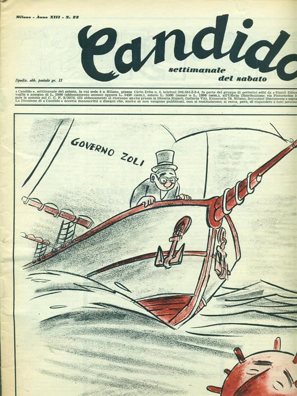 Candido n. 23. 9 giugno 1957
