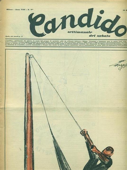 Candido n. 37. 14 settembre 1952 - copertina