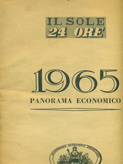 1965 panorama economico - copertina