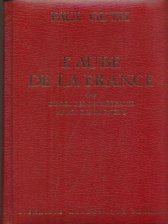 L' aube de la France - Paul Guth - copertina