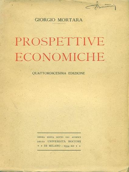 Prospettive economiche - copertina