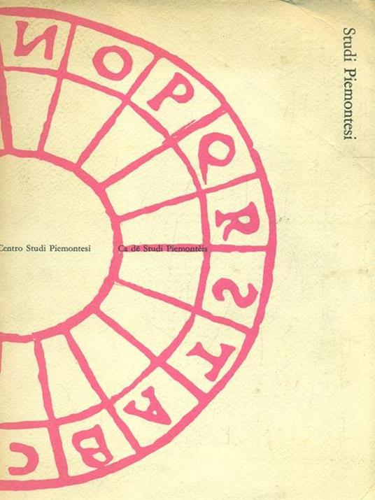 Studi Piemontesi. Vol. VII. 2 - copertina