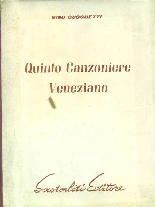 Quinto Canzoniere veneziano