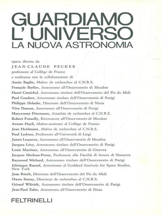 Guardiamo l'Universo. La nuova Astronomia - Jean-Claude Perrier - copertina