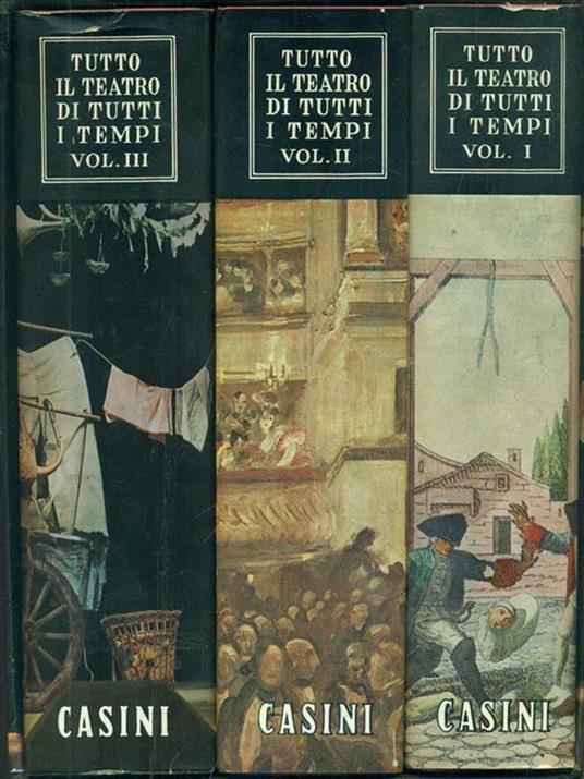 Tutto il Teatro di tutti i tempi. 3 vv - copertina