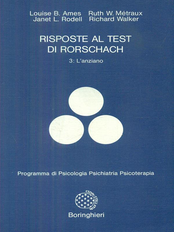 risposte al test di rorschach 3 l'anziano