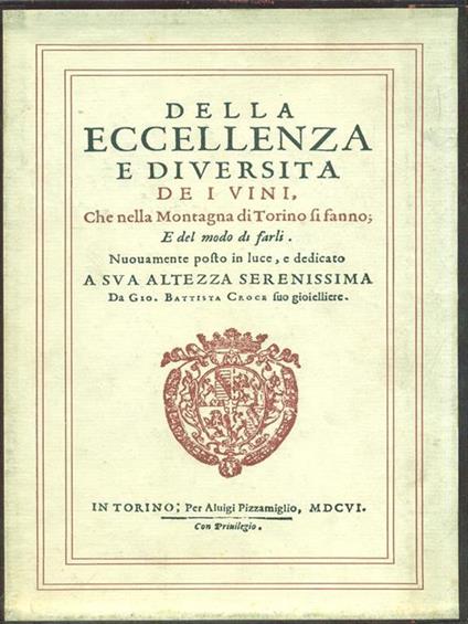 Della eccellenza e diversità dei vini - Instruttione di piantare le spargiere - copertina